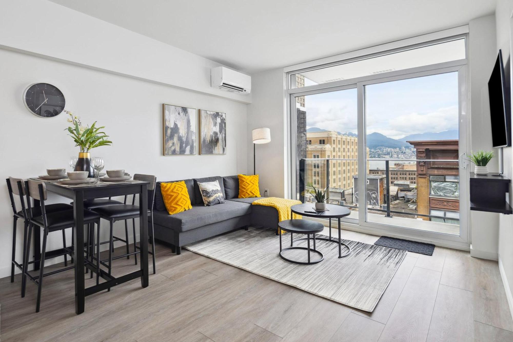 Brand New City Apt In Downtown Vancouver Bagian luar foto
